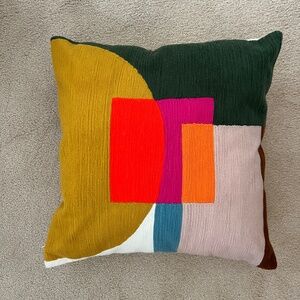 West Elm half Moon Layered Blocks Pillow Cover